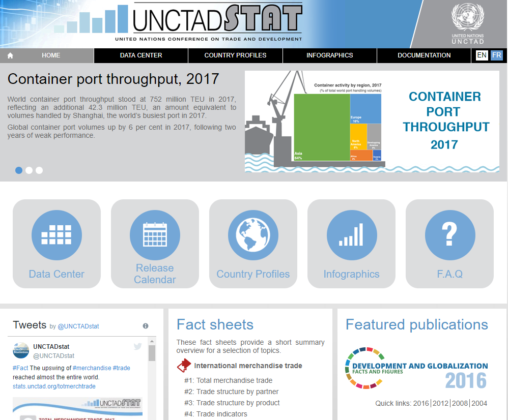 UNCTAD STATで品目コード別貿易統計